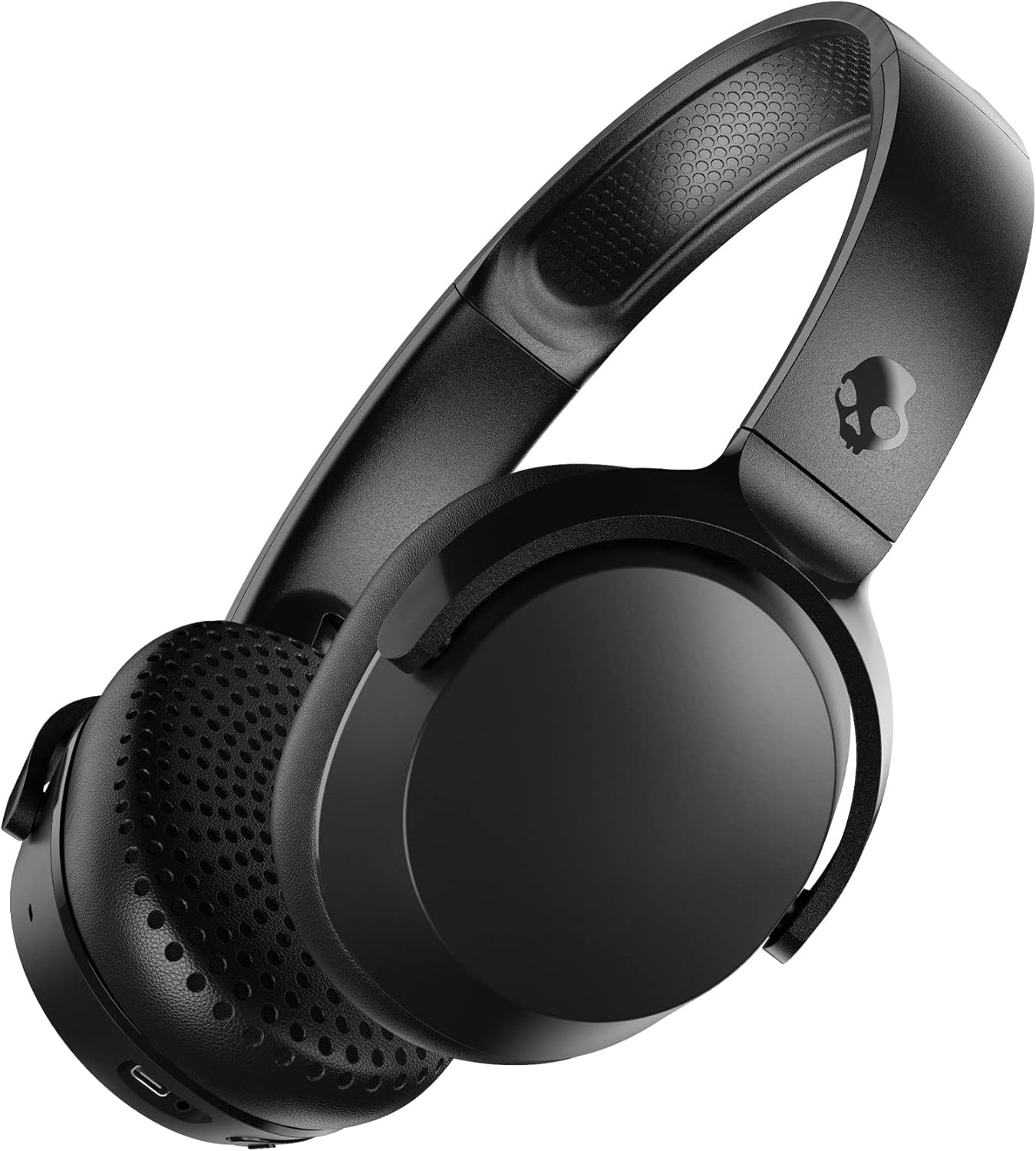 Skullcandy Riff Wireless 2 On-Ear Bluetooth Headphones, Up to 34 Hrs Battery, Foldable Lightweight Design, Convenient for Travel with Included 3.5mm AUX Cable, Microphone for iPhone Android - Black - Image 2