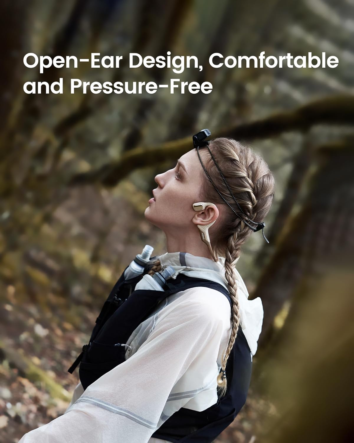 mojawa Purra Run Bone Conduction Sport Headphones, Open-Ear Bluetooth Headphones with Mic, IP67 Waterproof, Deep Bass, Voice Control, Secure Fit for Running, Cycling, and Workouts (Black) - Image 9