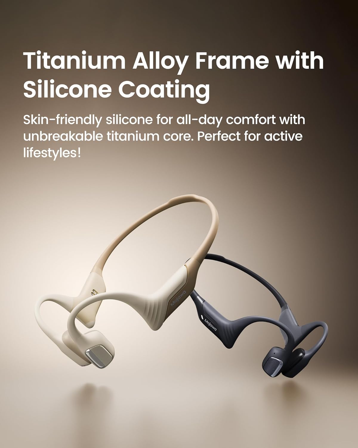 mojawa Purra Run Bone Conduction Sport Headphones, Open-Ear Bluetooth Headphones with Mic, IP67 Waterproof, Deep Bass, Voice Control, Secure Fit for Running, Cycling, and Workouts (Black) - Image 10