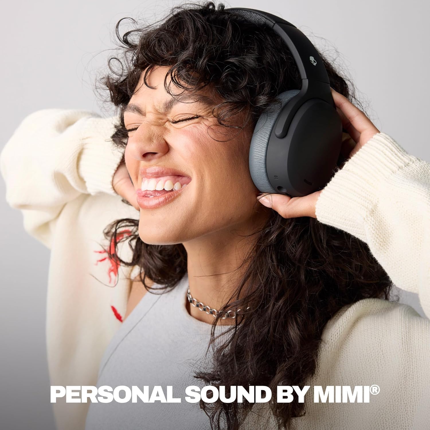 Skullcandy Crusher ANC 2 Wireless Over-Ear Bluetooth Headphones with Multi-Sensory Bass, Active Noise Cancelling, Up to 60 Hours Battery, Microphone for iPhone Android - Black/Asphalt - Image 6