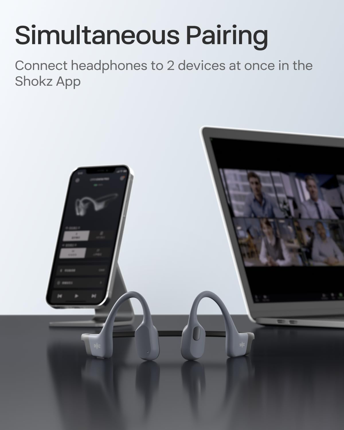 SHOKZ OpenSwim Pro - Open-Ear Bluetooth & MP3 Bone Conduction Sport Headphones, Swimming Headphones, IP68 Waterproof, Grey - Image 10