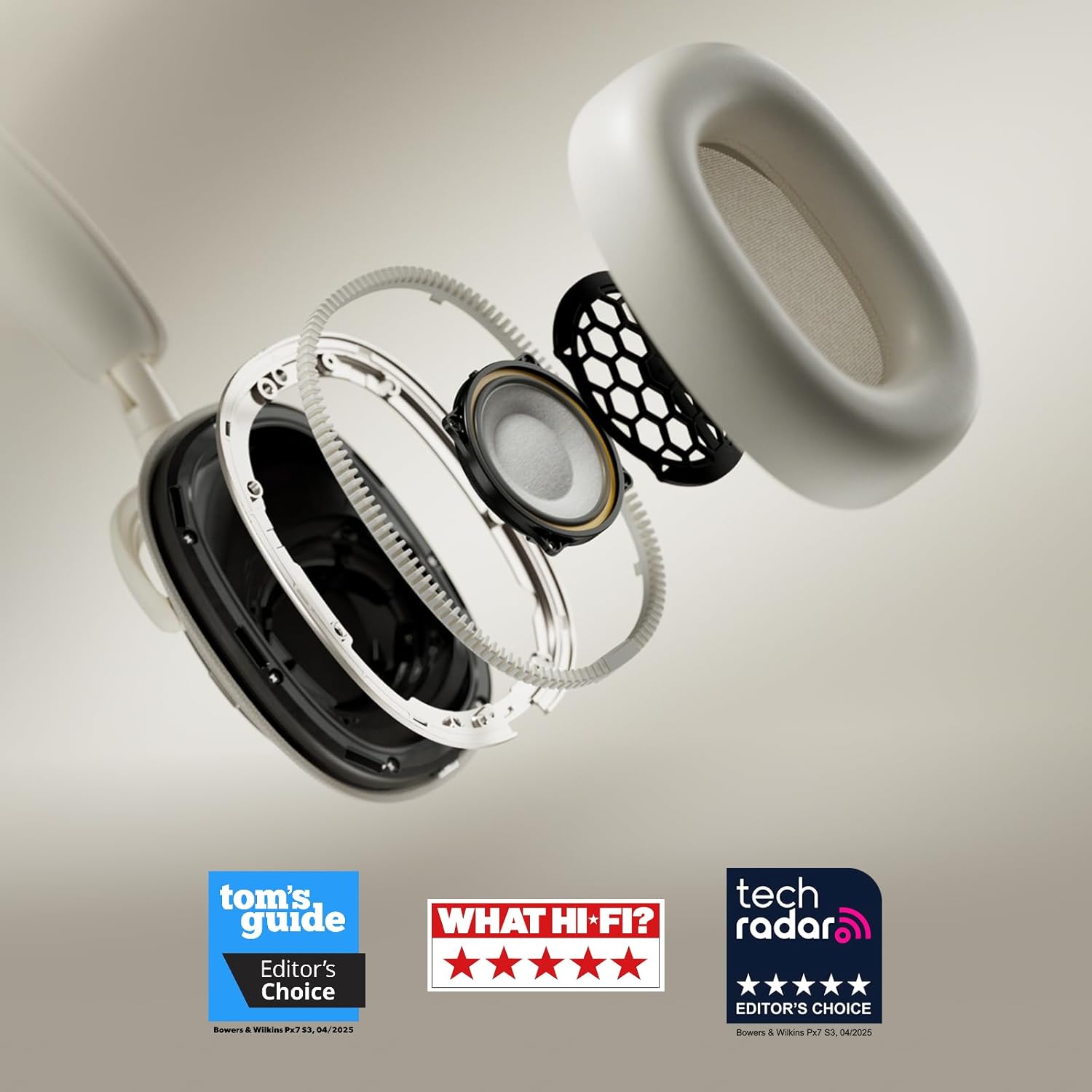 Bowers & Wilkins Px7 S3 Wireless Headphones Over Ear Noise Cancelling, Active Noise Cancelling & Transparency Mode, Hi-Res Sound, Bluetooth, 30-Hr Playtime, Quick Charge, Anthracite Black - Image 10