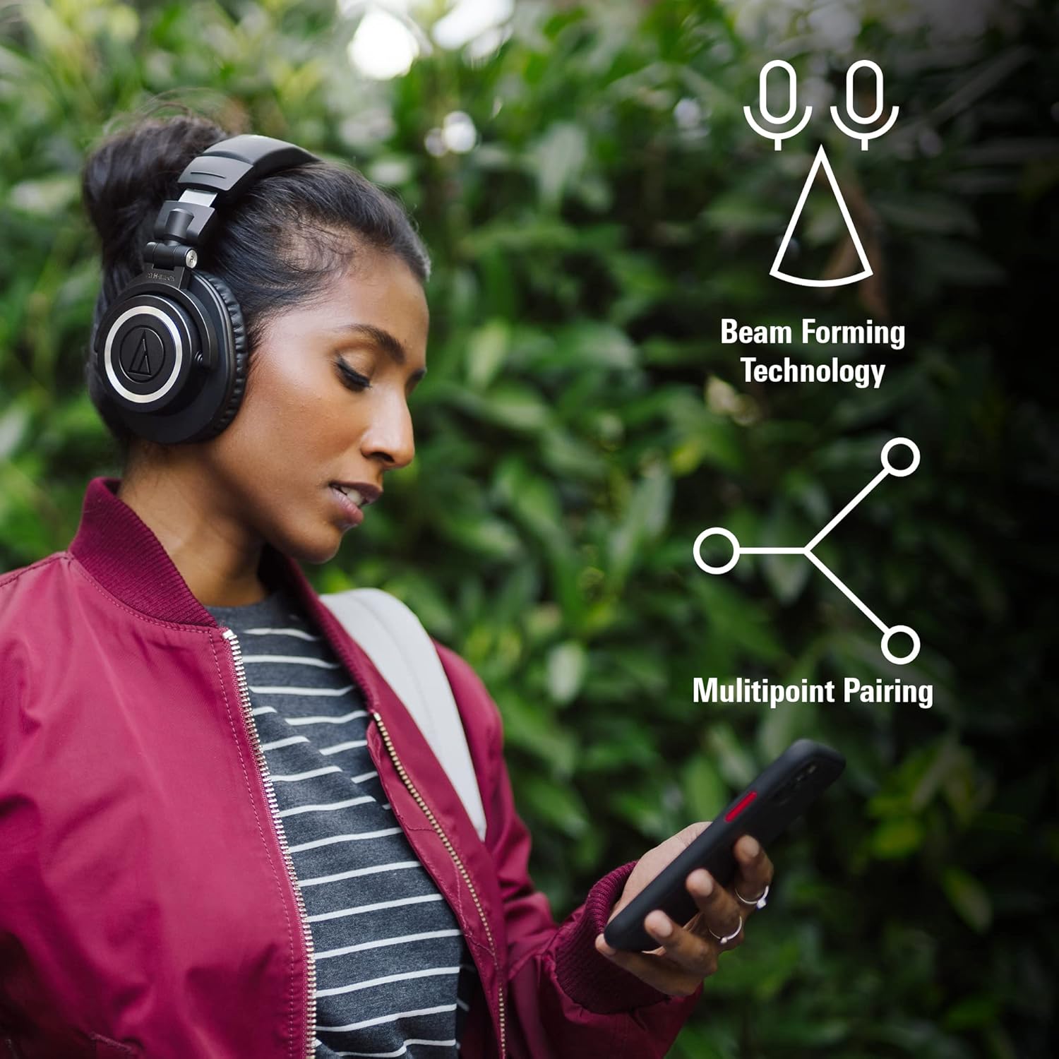 Audio-Technica ATH-M50XBT2 Wireless Headphones, Black - Image 6