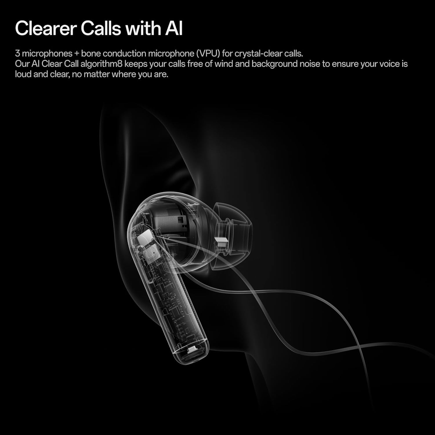 OnePlus Buds Pro 3, Wireless Bluetooth Earbuds, Noise Canceling Earbuds, Deep Bass, Immersive Sound, Up to 44 Hour Playtime with Charging case, Lunar Radiance - Image 7