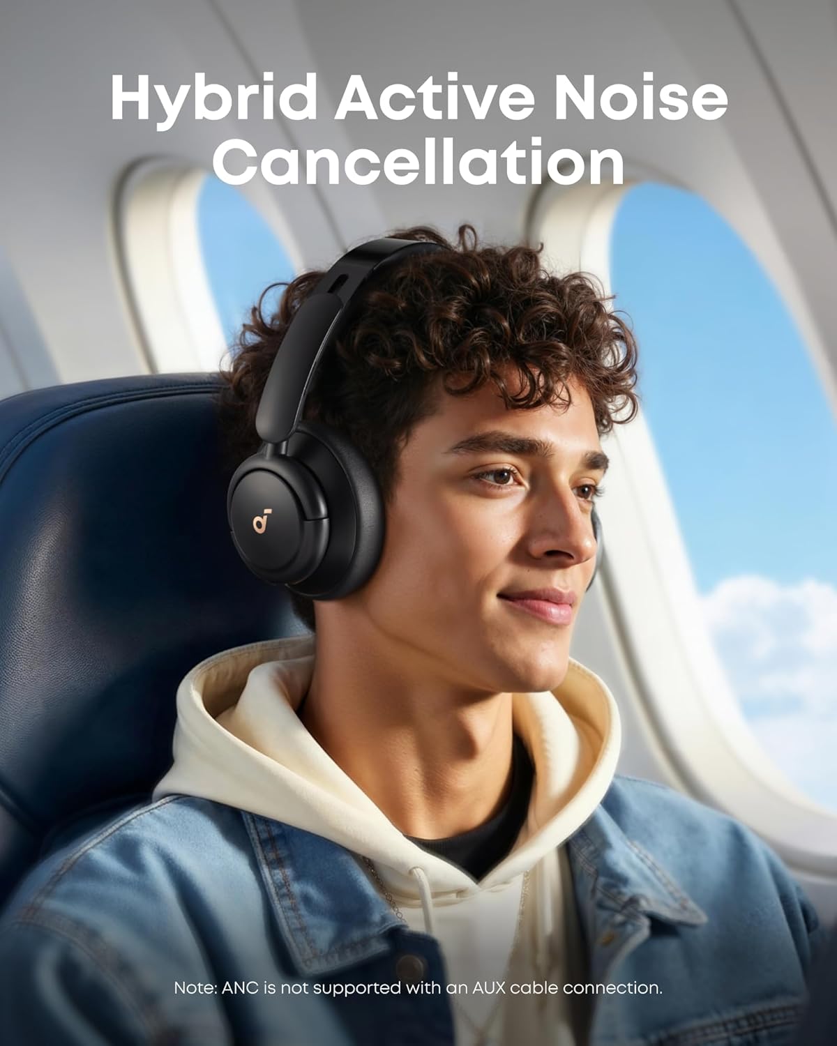 Soundcore Q30 by Anker, Hybrid Active Noise Cancelling Headphones, Multiple Modes, Hi-Res Audio, Custom EQ via App, 50H Playtime, Comfortable Fit, Bluetooth, Multipoint Connection - Image 4