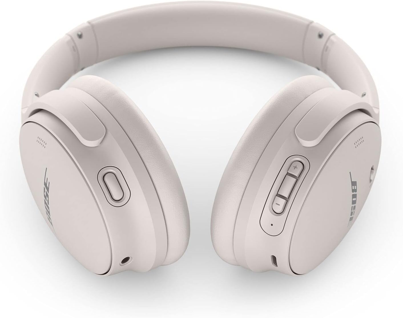 Bose QuietComfort 45 Noise Canceling Bluetooth Headphones (White Smoke) (Renewed) - Image 4